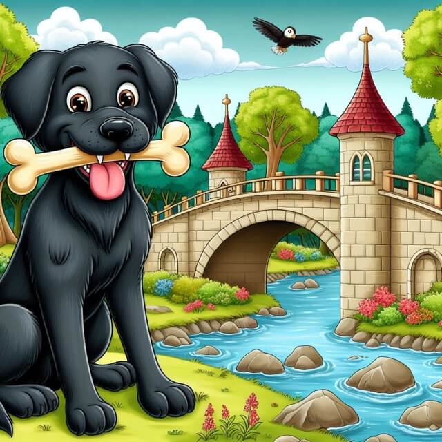 Казка про тварин. Песик і втрачена кістка