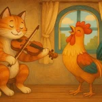 Народка аудіоказка для дітей. Котик та Півник