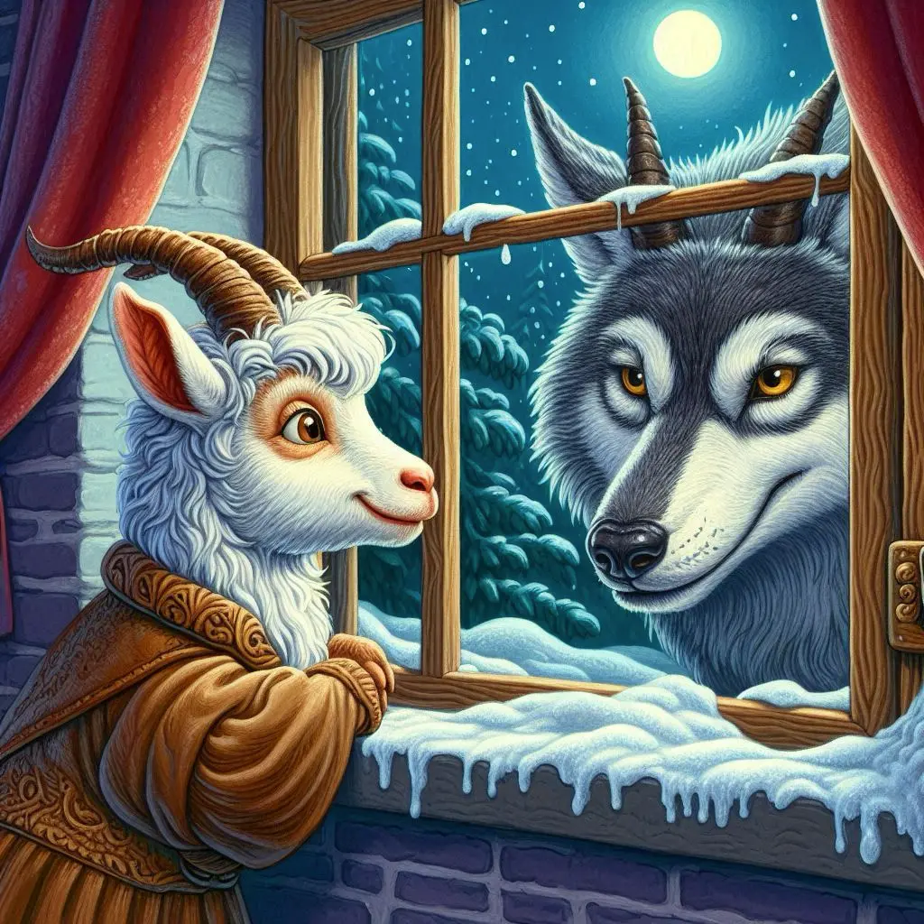 Розумний козенятко Романкою Казка на ніч для дітей про тварин