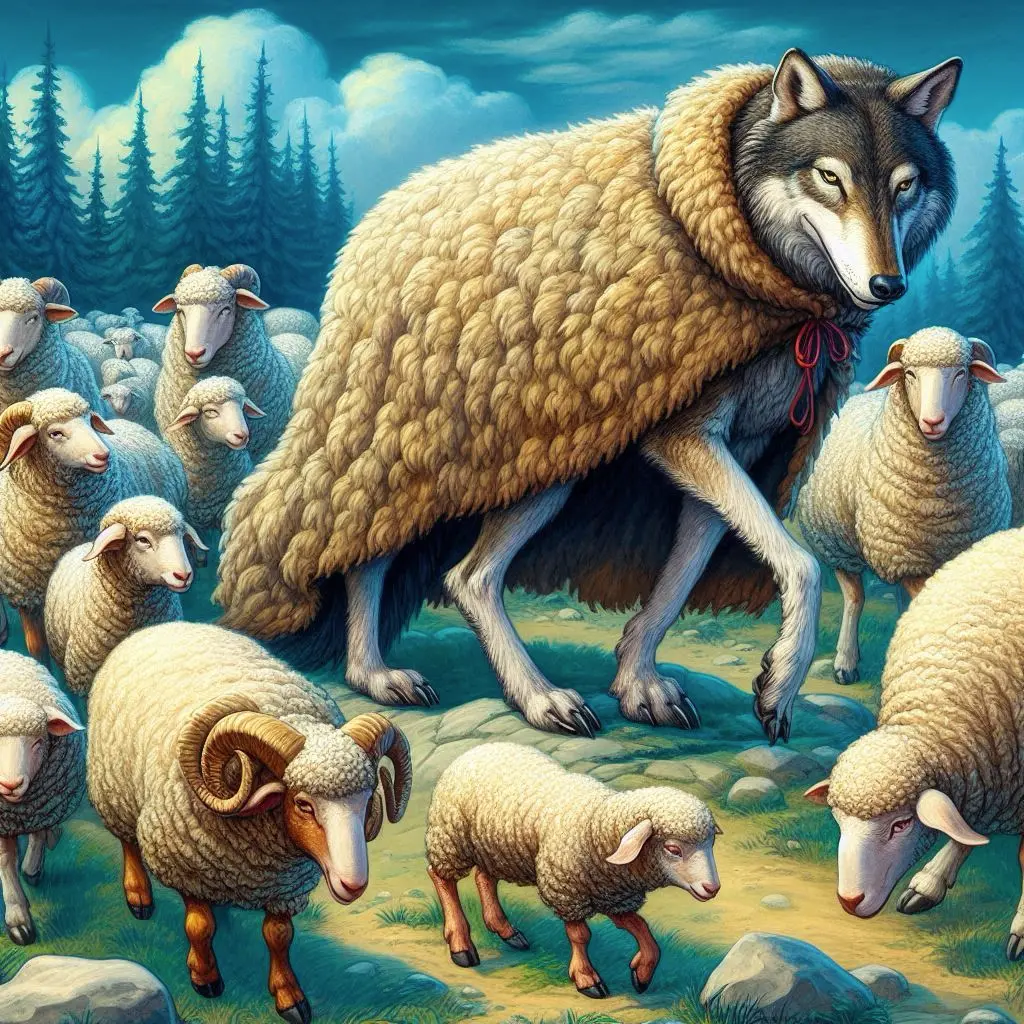 Вовк у овечій шкурі. Казка на ніч про тварин