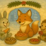 Казка про зиму. Як Зайчик, Лисичка й Їжачок будували хатку 1