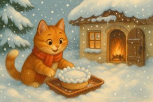 Як кіт пиріг із снігу пік