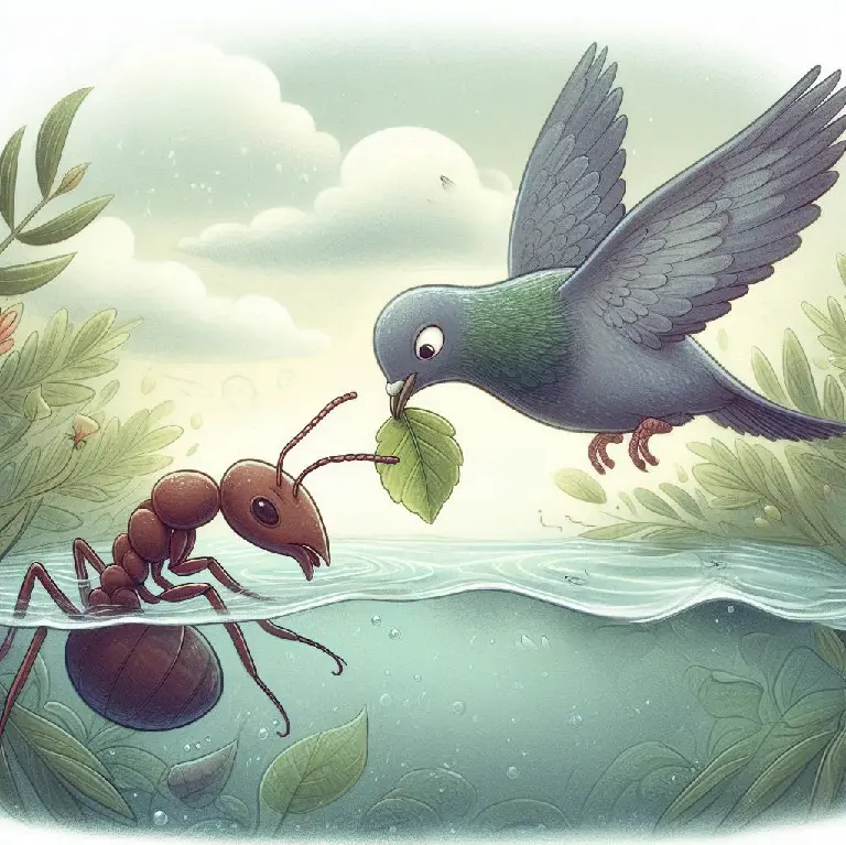 murashka ta golubka. istoriya pro druzhbu. kazky dlya ditej