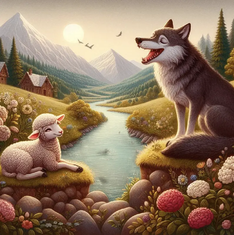 yak yagnya vryatuvalosya vid vovka. kazky pro tvaryn