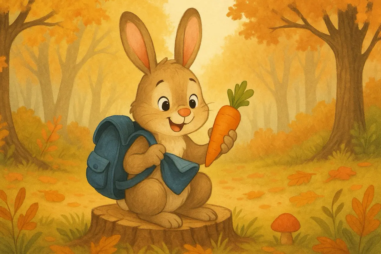 Зайчик Вухастик і загублена морквинка
