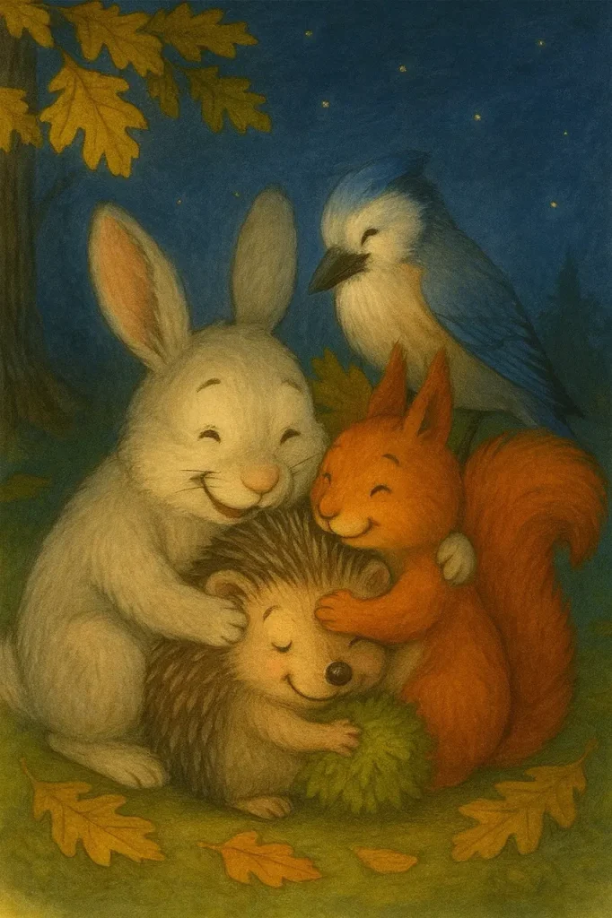 Казка на ніч для дітей. Їжачок, що ніяк не міг заснути 5