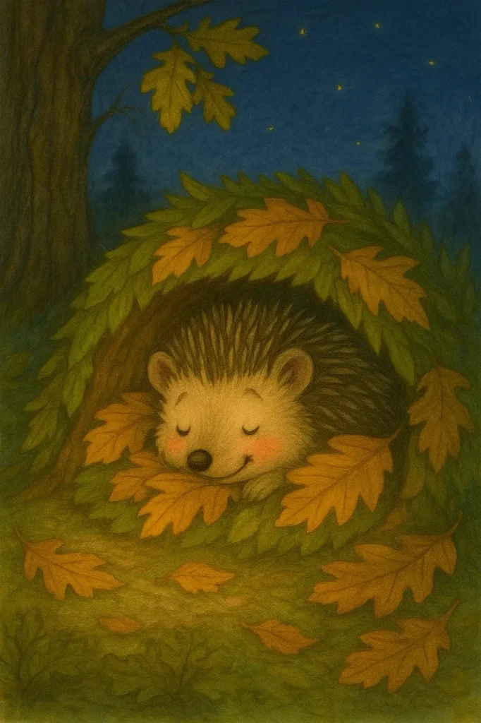 Казка на ніч для дітей. Їжачок, що ніяк не міг заснути 6