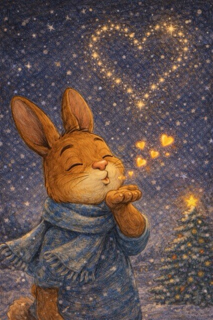 Казка про Новий рік про зайчика