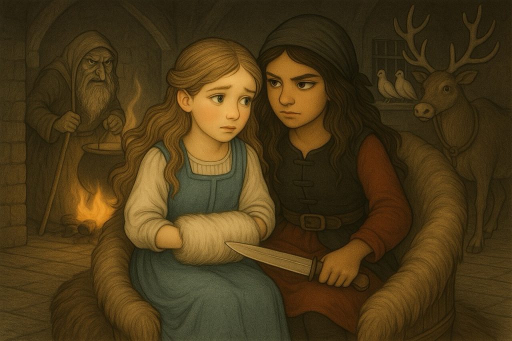 Оповідання п'яте. Маленька розбійниця — велике