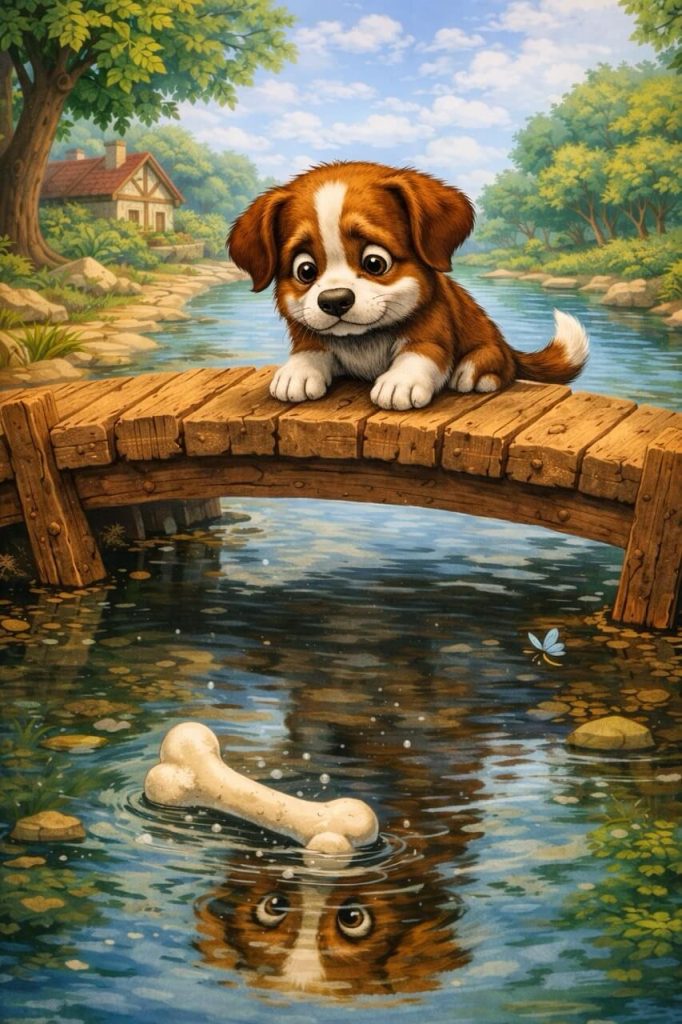 Казка для дітей. Песик і втрачена кістка/